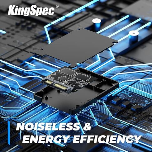 KingSpec 512 جيجابايت 2.5 بوصة SATA SSD، محرك أقراص الحالة الصلبة الداخلي SATA III 6 جيجابايت/ثانية - فلاش NAND TLC ثلاثي الأبعاد، متوافق مع سطح المكتب/الكمبيوتر المحمول/الكل في واحد (P3,512 جيجابايت) in Kuwait