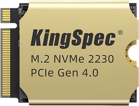 KingSpec 1 تيرابايت 2230 NVMe GEN 4x4 M.2 SSD، R/W حتى 5000 ميجابايت/ثانية و2600 ميجابايت/ثانية، PCIe 4.0 SSD داخلي - 3D TLC NAND Flash، 2230 SSD رائع لسطح البخار ROG Ally Microsoft Surface in Kuwait
