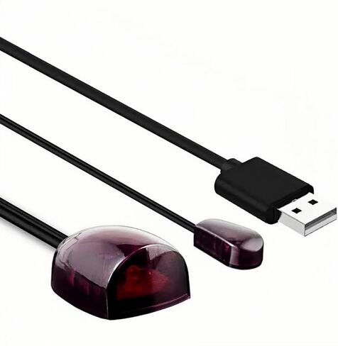 Infrared Remote Control Extender Cable, 10 Feet USB IR Blaster Cable, IR Repeater Cable Kit, IR Extender, IR Emitter& IR Signal Receiver& USB Power Cable for TV, DVD Player, STB Box (10 Feet) in Saudi Arabia