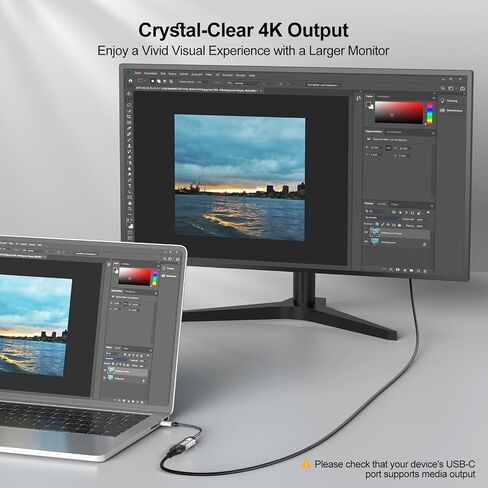 محول USB C إلى HDMI 5 حزم، محول USB من النوع C إلى HDMI 4K ذكر إلى أنثى، HDMI إلى USB-C (متوافق مع Thunderbolt 3) لهاتف iPhone 15/15 Pro/15 Pro Max، MacBook Pro/Air، iPad Pro جالاكسي in Kuwait