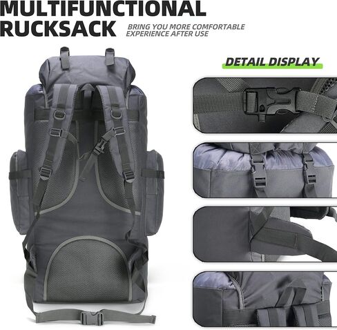 King'sGuard 100L Camping Hiking Backpack Molle Rucksack Military Camping Backpacking Daypack in Saudi Arabia