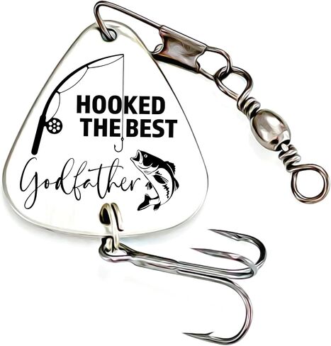 Fishing Gift for Dad Gift Idea for Dad Birthday Gift Idea Dad Father's Day Gift Idea Dad Christmas Gift Idea Dad Stocking Stuffer Fishing Lure for Dad Hooked the Best Dad FBA-HOOKED-LURE (Dad) in Saudi Arabia