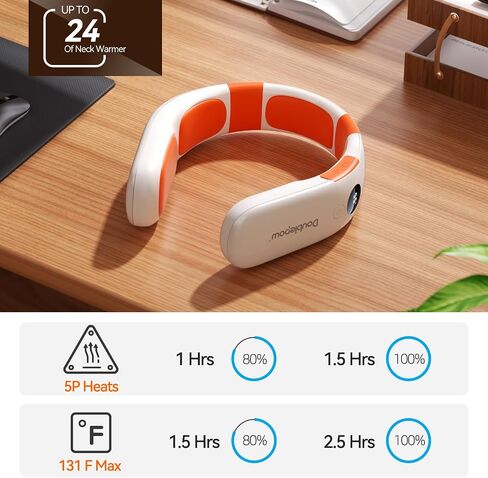 10000mah Rechargeable Neck Warmer,for Necks Up to 8 inches Wide,5 Hours Portable Neck Heater for Men and Women in Saudi Arabia