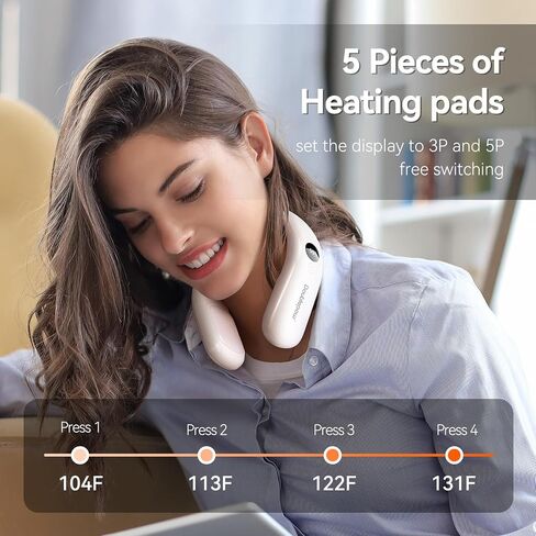 10000mah Rechargeable Neck Warmer,for Necks Up to 8 inches Wide,5 Hours Portable Neck Heater for Men and Women in Saudi Arabia