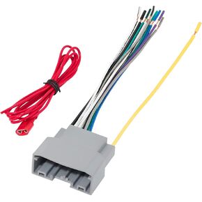 RED WOLF Car Stereo Wire Harness Connector Adapter Replacement for 2007-2011 Dodge/Chrysler/Jeep Aftermarket Radio Receiver Sirius CD Player Install Wiring Cable Plug