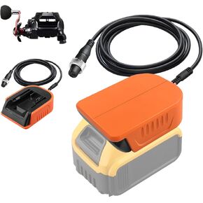 Fishing Reel Adapter for Dewalt 20V 60V Li-ion Battery Converter, Use for Daiwa/for Shimano 14.4V Series for Daiwa Tanacom 1000 Leobritz 500 for Shimano BeastMaster 9000 Electric Reel Adapter