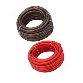 IMC Audio 4 Gauge AWG CCA Power Ground Wire Cable (25ft Black & 25ft Red) Welding Wire, Battery Cable, Automotive RV Wiring, Car Audio Speaker Stereo 4 Gauge Power Wire 50 Feet Total