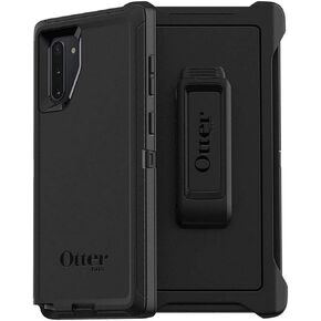 OtterBox Defender Series Rugged Case & Holster for Samsung Galaxy Note10 (NOT Plus) Non-Retail Packaging - Black