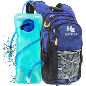 Water Backpack with 2L Water Bladder-Waterproof Insulated Hydration Backpack Women& Men Tactical Lightweight 25L Hydration Backpack with Storage for Hiking Running Biking Cycling