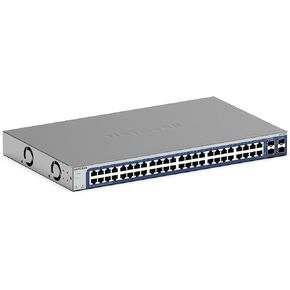 NETGEAR 48-Port Gigabit Ethernet Smart Switch (GS748T) - Managed, Optional 1 Year Insight Cloud Management, with 2 x 1G SFP and 2 x 1G Combo, Desktop or Rackmount, and Limited Lifetime Protection