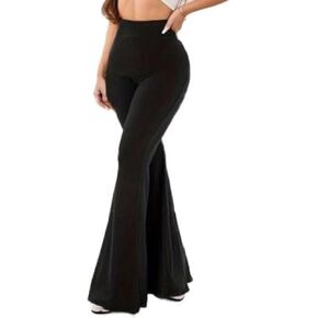 Plus-Size Casual Pants for Women high-Waisted Bell Bottoms Yoga