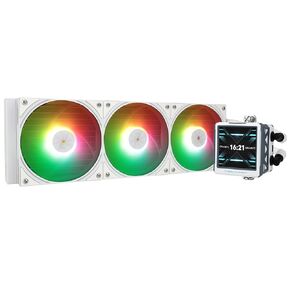 Thermalright FW360 Ultra ARGB White CPU AIO Cooler,PC 360 Specification Water Cooler System,IPS LCD Screen with 480x480 Resolution,for AM5,Intel LGA1700/1851,High Performance Pump,2.88in LCD Screen