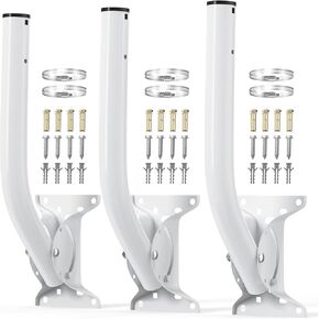 Universal Adjustable Mounting Bracket for Wall Mounted/Hole Pole, Antenna Wall-Mounted Mounting Pole for Antenna, Wireless Bridge, AP, Access Point Client Bridge CPE, Outdoor Pole Bracket