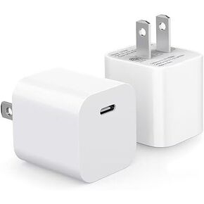 2Pack USBC Charger Block for iPhone 16 15 USB C Fast Charging Box, Type C Wall Cube for Apple I Phone 16 15 14 13 12 11 Pro Max/Plus, for iPad Air/Pro/4/5 Brick