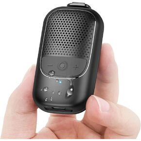 Small Bluetooth Speaker, Wearable Bluetooth Speaker Built-in Mic, Speakers Bluetooth Wireless 15H Playtime, IP67 Waterproof Clip On Mini Speaker Hands-Free for Hiking/Biking, Gifts for Women/Men