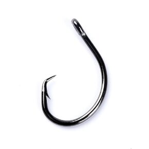 Mustad Demon Perfect Circle, in-Line, 3X Strong - Black Nickel-Size 8/0 - Pack of 25
