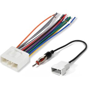 RED WOLF Car Radio Wiring Harness Antenna Adapter Connector Compatible with 1997-2007 Subaru Impreza Outback Forester WRX Legacy Mount Aftermarket Stereo CD Player