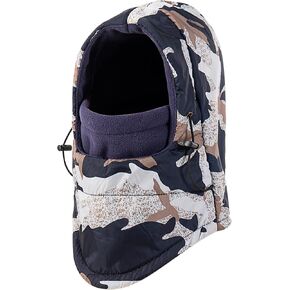 Balaclava Ski Mask Fleece Lining Windproof Warm Adjustable Thermal Winter Cold Weather Face Mask for Men Women