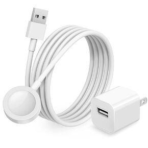 Watch Charger for Apple Watch Charger Fast Charging[Apple MFi Certified]3.2FT Wireless Fast Charging Cable Cord with Wall Charger Plug Block Compatible with Apple Watch Series 10/9/8/7/SE/6/5/4/3/2/1