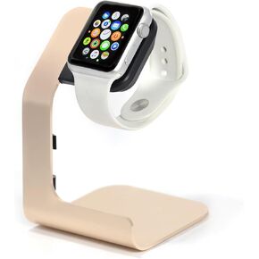 Watch Charger Stand Holder Dock Compatible with Apple Watch Series Ultra2/Ultra/10/9/8/7/6/5/4/3/2/1/SE (49mm/46mm/45mm/44mm/42mm/41mm/40mm/38mm) - Silver Grey
