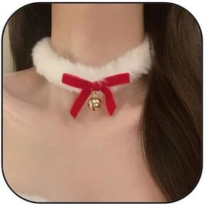 Black Choker Necklaces for Women Black Velvet Lace Choker Collar Necklace Red Bow Choker Necklace Goth Black Collar Necklace for Women Jewelry
