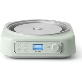 BUYDEEM LP55 5-in-1 Slow Cooker, Compatible with Various Cookwares, Multi-Cooker with Two Temperature Settings, Auto Keep Warm for 2H, Cozy Greenish, Pot Not Included