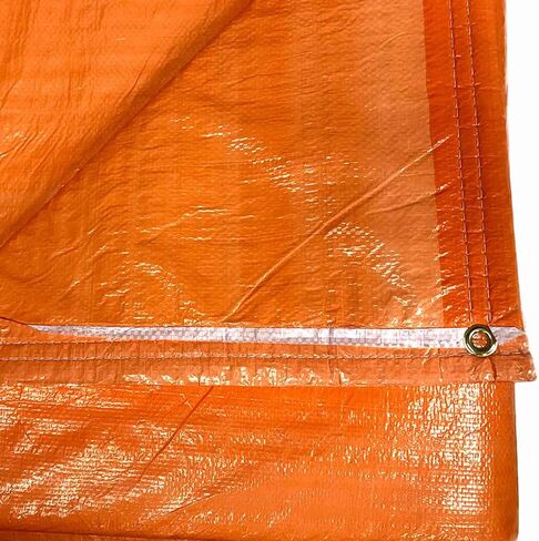 Concrete Curing Blanket Cover - Heavy Duty PE Coated Woven Insulated Foam Core for Cement, Construction, Landscaping - Tear & Water Resistant - 8 x 24 Ft - Indoor/Outdoor Tarp (Orange) in Kuwait