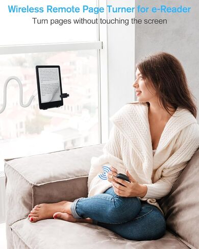 جهاز التحكم عن بعد للصفحة من ADZERD لجهاز Kindle Paperwhite، جهاز قراءة الكتب الإلكترونية اللاسلكي لقراءة iPad في السرير، جهاز التحكم عن بعد للكتب الإلكترونية لجهاز Kobo Scribe Oasis iOS Android Tablet، جهاز التحكم عن بعد لكاميرا الهاتف in Kuwait