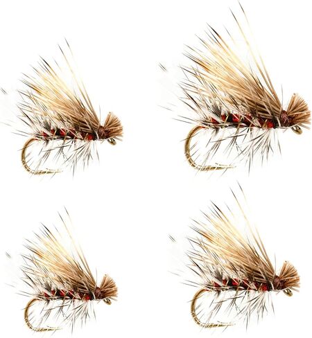 Outdoor Planet Premium Fly Fishing Flies Assortment, 12/24 /48 /66pcs Dry/Wet/Nymph/Streamer Flies, Trout/Bass/Panfish/Salmon Fishing Flies in Saudi Arabia