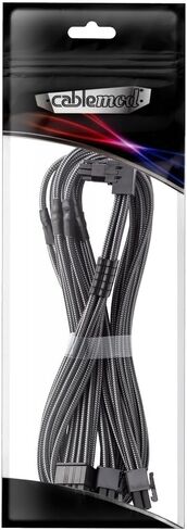كابل CableMod E-Series Pro ModMesh بأكمام 12VHPWR 90° StealthSense PCI-e لـ EVGA G/G+ / P/P+ / T - البديل B (أسود، 16 سنًا إلى 8 سنون ثلاثية، 60 سم) in Kuwait