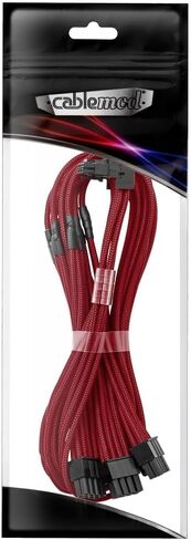 كابل CableMod E-Series Pro ModMesh بأكمام 12VHPWR 90° StealthSense PCI-e لـ EVGA G/G+ / P/P+ / T - البديل B (أسود، 16 سنًا إلى 8 سنون ثلاثية، 60 سم) in Kuwait