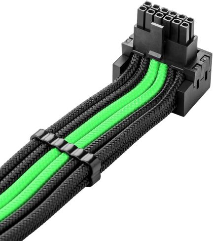 كابل CableMod E-Series Pro ModMesh بأكمام 12VHPWR 90° StealthSense PCI-e لـ EVGA G/G+ / P/P+ / T - البديل B (أسود، 16 سنًا إلى 8 سنون ثلاثية، 60 سم) in Kuwait
