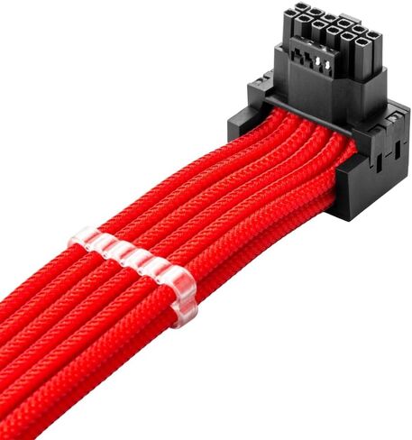كابل CableMod E-Series Pro ModMesh بأكمام 12VHPWR 90° StealthSense PCI-e لـ EVGA G/G+ / P/P+ / T - البديل B (أسود، 16 سنًا إلى 8 سنون ثلاثية، 60 سم) in Kuwait