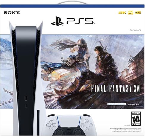 حزمة وحدة تحكم PlayStation 5 FINAL FANTASY XVI (نسخة مميزة متجددة) [لعبة فيديو] in Saudi Arabia