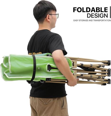 MoNiBloom Folding Sleeping Cot for Adults, Easy to Set Up Portable & Lightweight Camping Cot for Outdoor Camping, Lounging and Elevated Napping, Support 360 lbs, Pink in Kuwait