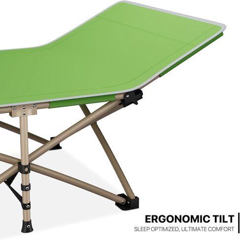 MoNiBloom Folding Sleeping Cot for Adults, Easy to Set Up Portable & Lightweight Camping Cot for Outdoor Camping, Lounging and Elevated Napping, Support 360 lbs, Pink in Kuwait