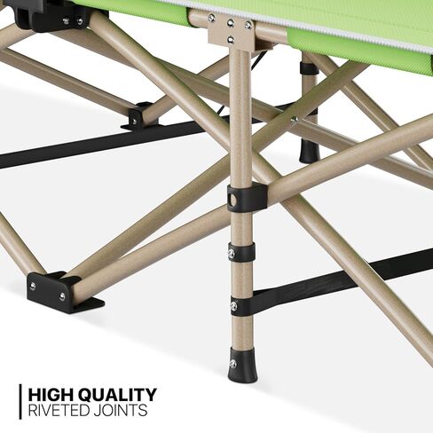 MoNiBloom Folding Sleeping Cot for Adults, Easy to Set Up Portable & Lightweight Camping Cot for Outdoor Camping, Lounging and Elevated Napping, Support 360 lbs, Pink in Kuwait