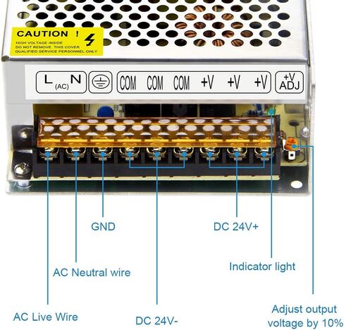 SHNITPWR 24V Power Supply 10A 240W AC DC Adapter, DC 24 Volt 10 Amp Switching Power Converter Transformer LED Driver 110V / 220V AC in for LED Light Strip 3D Printer CCTV Security System LCD Monitor in Kuwait