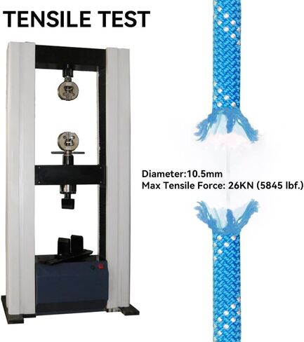 حبل SEAMUS الثابت 10.5 مم UIAA حبل رابيلينج 45 مترًا (150 قدمًا) خط ثابت من النايلون حبل عباءة كيرن لتسلق الصخور، وتسلق شجرة الجبال، والسحب، والإنقاذ in Kuwait