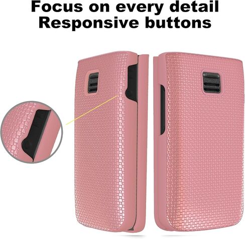 Ailiber for TCL Flip 3 Phone Case, TCL Flip 3 T435W Cell Phone Case, with Screen Protector, Dual Layer Shockproof Silicone Bumper, Non Slip Back Heavy Duty Rugged Phone Cover-Red in Saudi Arabia