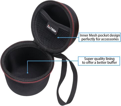 حافظة LTGEM متوافقة مع سماعات Ultimate Ears WONDERBOOM 4/3 / 2 المحمولة المقاومة للماء، باللون الأسود in Saudi Arabia