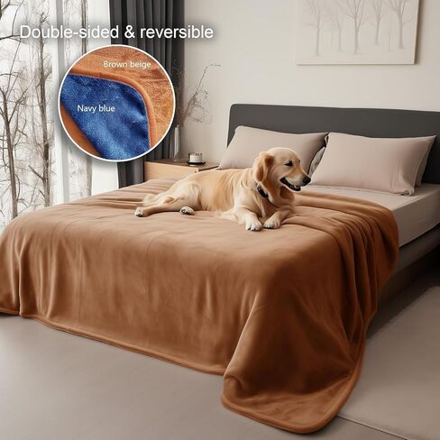 Waterproof Throw Blanket – Leakproof, Spill-Proof Flannel Blanket for Bed, Couch, Kids & Pets Protection, Reversible Water-Proof Design (Moon Grey & Starlit Grey, 40x60") in Saudi Arabia