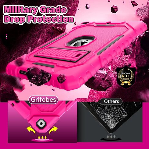 Grifobes Case for iPad Air 11-inch (M3/M2) 2025/2024, for iPad Air 5th/4th Generation 2022/2020 10.9", Heavy Duty Rugged Cover with Stand/Pencil Holder for i Pad Air 6th 5 4 Gen (Black+Blue) in Saudi Arabia