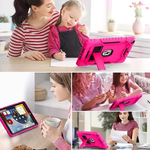 Grifobes Case for iPad Air 11-inch (M3/M2) 2025/2024, for iPad Air 5th/4th Generation 2022/2020 10.9", Heavy Duty Rugged Cover with Stand/Pencil Holder for i Pad Air 6th 5 4 Gen (Black+Blue) in Saudi Arabia