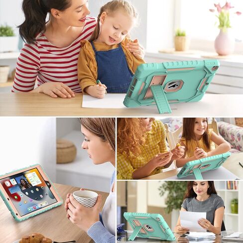 Grifobes Case for iPad Air 11-inch (M3/M2) 2025/2024, for iPad Air 5th/4th Generation 2022/2020 10.9", Heavy Duty Rugged Cover with Stand/Pencil Holder for i Pad Air 6th 5 4 Gen (Black+Blue) in Saudi Arabia