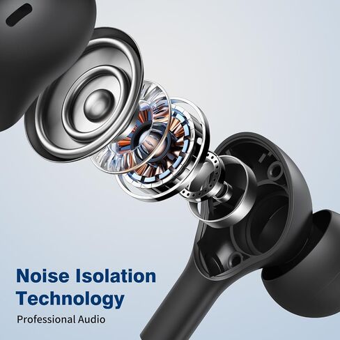 USB Headphones with Microphone for PC USB A Earbuds for PS5 Computer 2.3M Cord Magnetic in-Ear Headset Audio Control Mute Function for Laptop Desktop Notebook Headset for Office Live Broadcast Gaming in Kuwait
