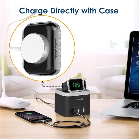 حافظة حماية شاشة نسائية من Simpeak مكونة من 5 قطع متوافقة مع Apple Watch 38mm 40mm 41mm 45mm Series 10 42mm 46mm، حافظة شاشة متوافقة مع iWatch Series 10 9 8 7 6 5 4 3 2 1 (40 مم) in Kuwait