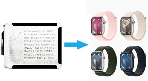 A3009 Battery for Apple Watch Series 9 45mm A2980 A2984 A2985 in Kuwait