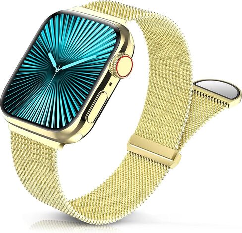 Sunnywoo Milanese Mesh Loop Compatible with Apple Watch Bands 42mm 44mm 45mm 46mm 49mm 38mm 40mm 41mm for Men Women, Stainless Steel Mesh strap for iWatch Ultra 2 Series 10 9 8 7 6 SE 5 4 3 in Saudi Arabia