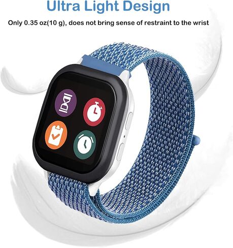 أربطة من النايلون متوافقة مع ساعة Gizmo 3 Adventrue 3 2 1 /Gabb Watch 3e 3 2 1/SyncUP Watch/Cosmo JrTrack Watch Band للأطفال، 20 مم ناعمة قابلة للتنفس وحلقة استبدال حزام الساعة مقاس صغير in Saudi Arabia